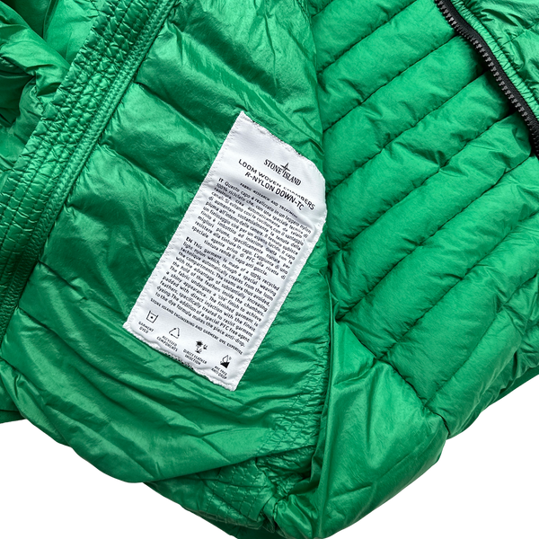 Stone Island Green Loom Woven R Nylon Down TC Puffer - Large