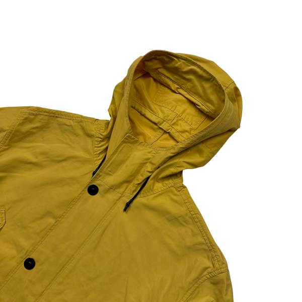 Stone Island Yellow Micro Reps Liam Gallagher Parka Jacket - Large