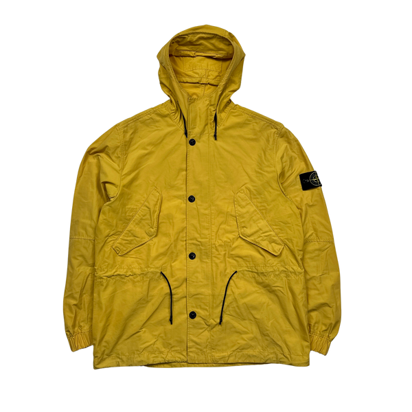 Stone Island Yellow Micro Reps Liam Gallagher Parka Jacket - Large