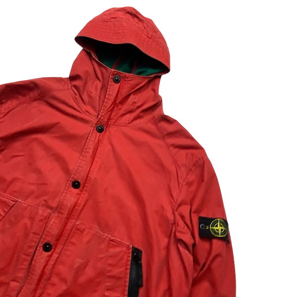 Stone Island Red 2013 Tela Stella Hooded Jacket - 3XL – Mat's Island