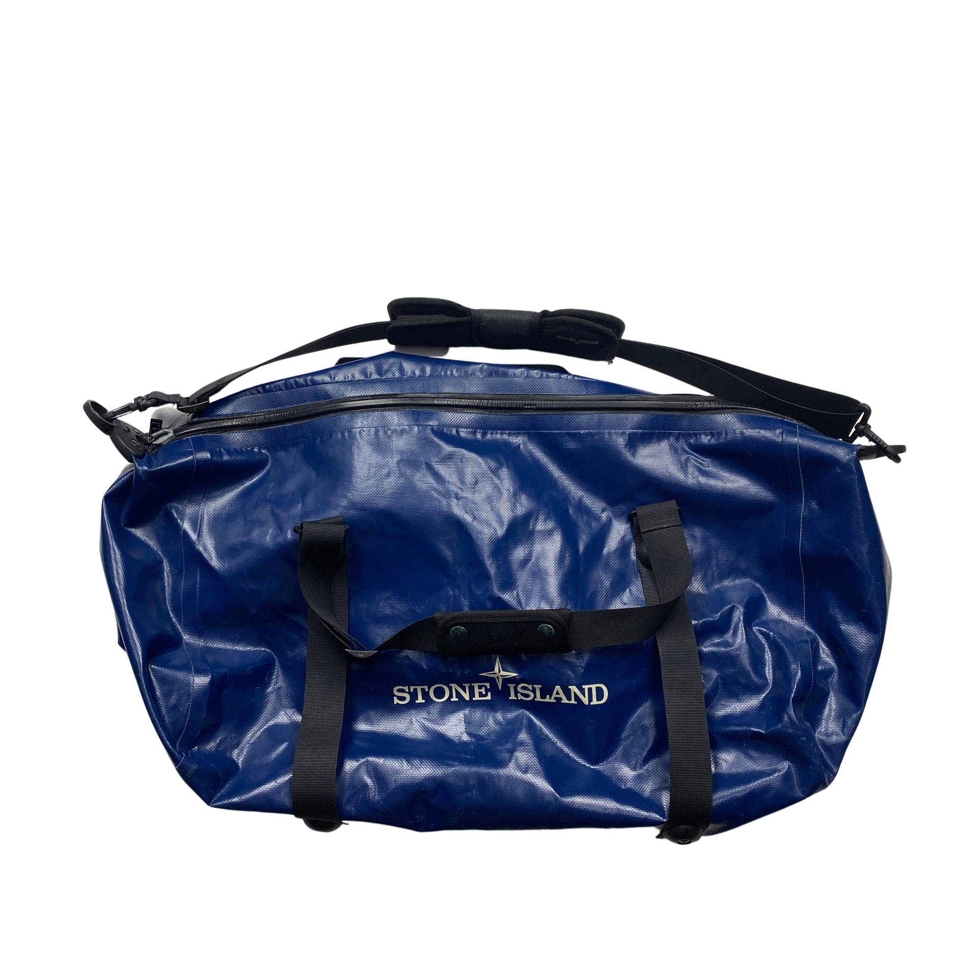 Stone Island Blue PVC Duffle Bag