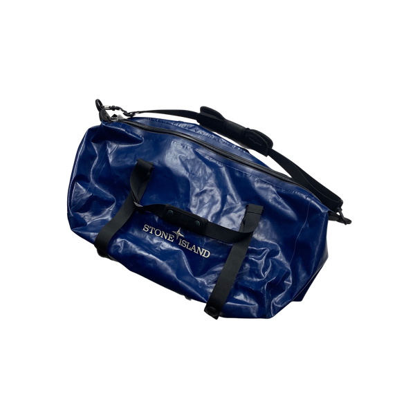 Stone Island Blue PVC Duffle Bag