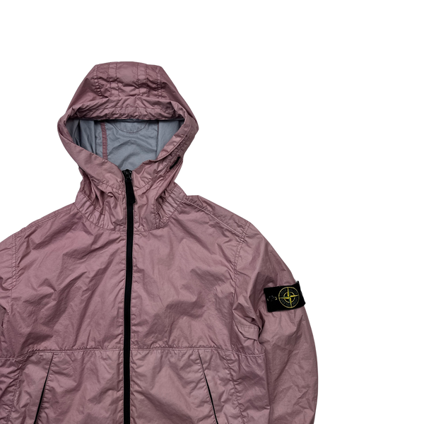 Stone Island Pink Membrana 3L TC Hooded Jacket - Medium