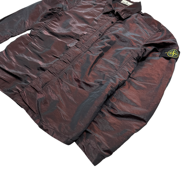 Stone Island 2016 Dark Red Weft Overshirt - Large