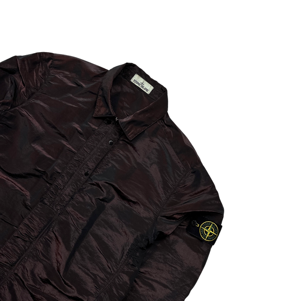 Stone Island 2016 Dark Red Weft Overshirt - Large