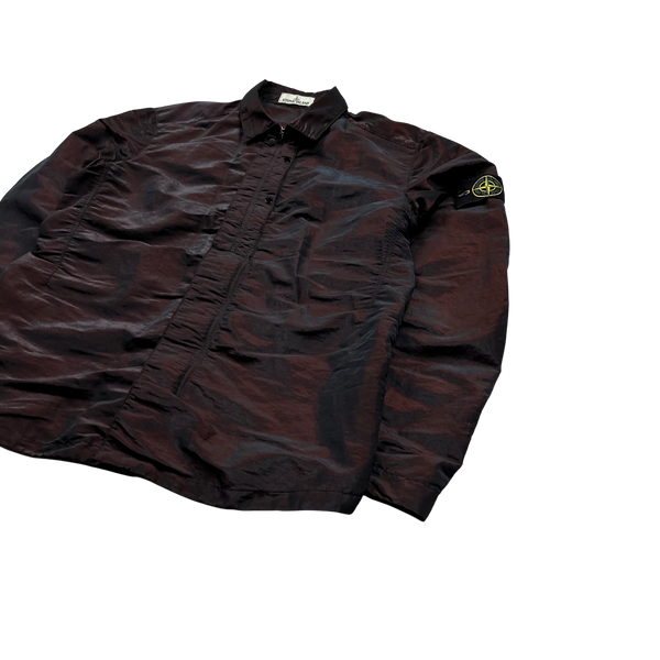 Stone Island 2016 Dark Red Weft Overshirt - Large