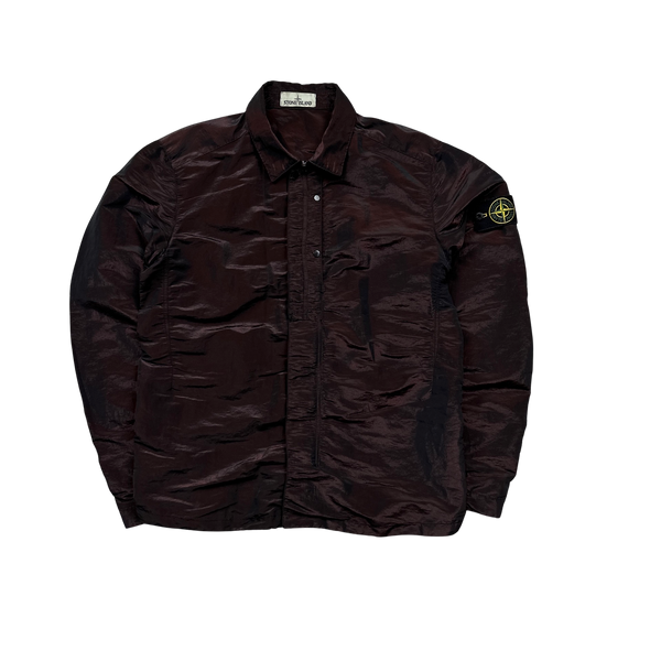 Stone Island 2016 Dark Red Weft Overshirt - Large