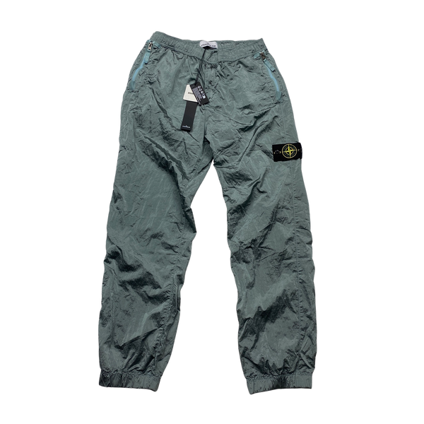 Stone Island 2023 Blue Nylon Metal Econyl Trousers - 30