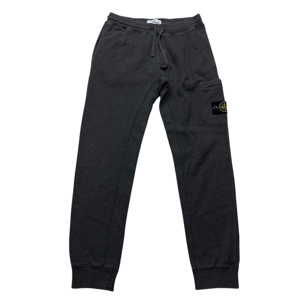 Black stone island tracksuit bottoms sale