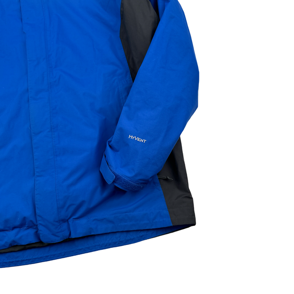 North Face 3 In 1 Blue Hyvent Jacket - Large