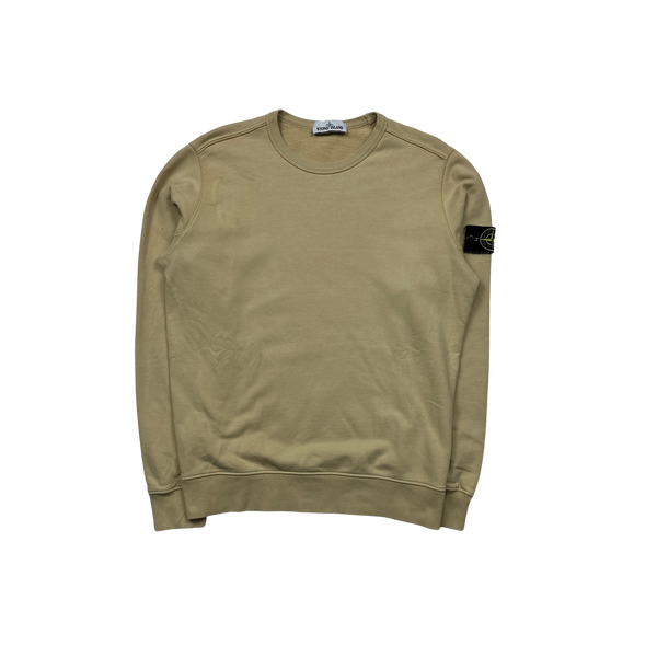 Stone Island Sand Yellow Crewneck Sweatshirt Medium Mat s Island