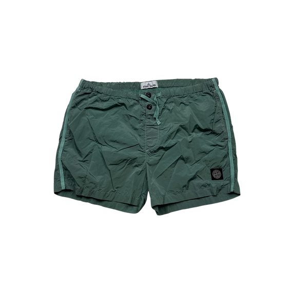 Stone Island 2021 Green Nylon Metal Swim Shorts - XL