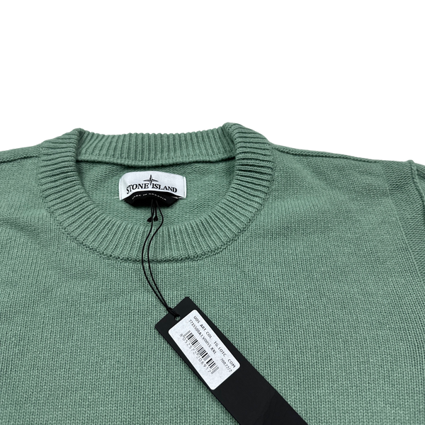 Mint green clearance stone island jumper