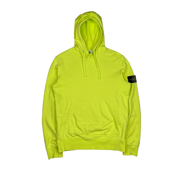 Stone Island 2022 Neon Yellow Pullover Hoodie Medium Mat s Island