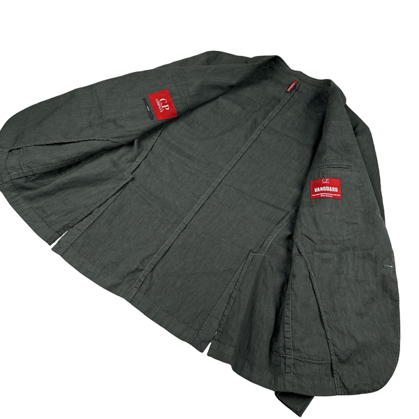 CP Company Charcoal Grey Lino Flax Vanguard Blazer - XL