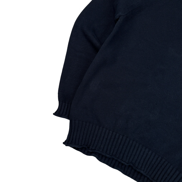 Stone Island 2022 Navy Wool Roll Neck Jumper - Medium