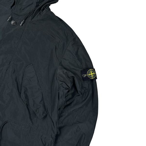 Stone Island 2018 Black Micro Reps Parka Jacket - XL