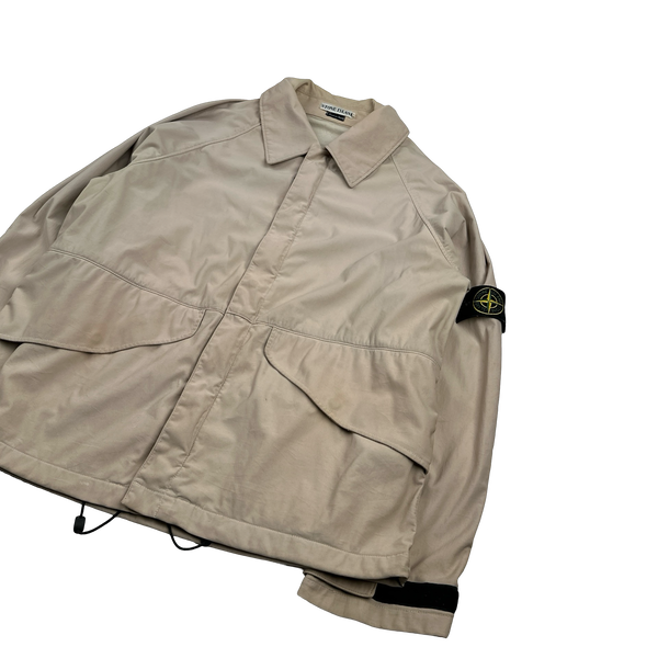 Stone Island 1997 Vintage Tan Nylam Jacket - Medium