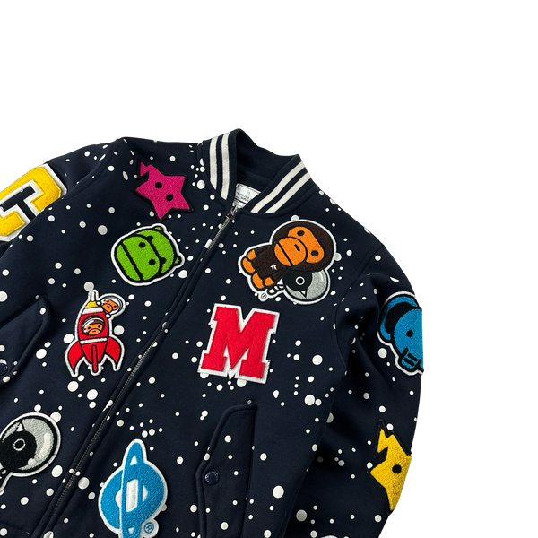 BAPE Baby Milo Varsity Space Patch Jumper - Small