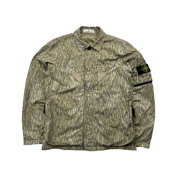 Stone Island 2021 Reflective Rain Camo Overshirt Small Mat s Island