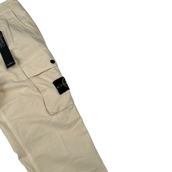 Stone Island 2021 Slim Fit Tan Cargo Trousers - 30"