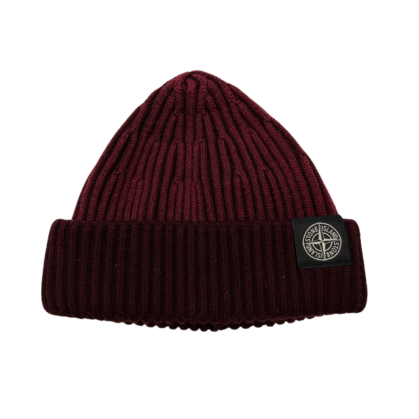 Stone Island 2013 Rare Red Two Tone Beanie Hat