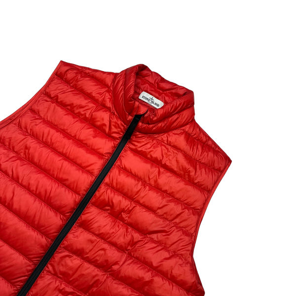 Stone Island 2013 Red Micro Yarn Down Packable Gilet - XXL