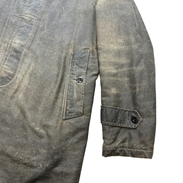 Cp Company 2002 Two Tone Nylon Blend Dyed Long Jacket - Medium