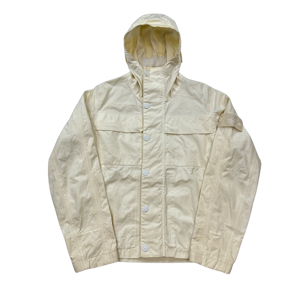 Stone island cream on sale jacket