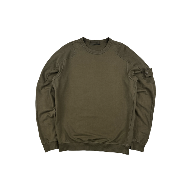 Stone Island 2018 Khaki Ghost Crewneck Sweatshirt Medium