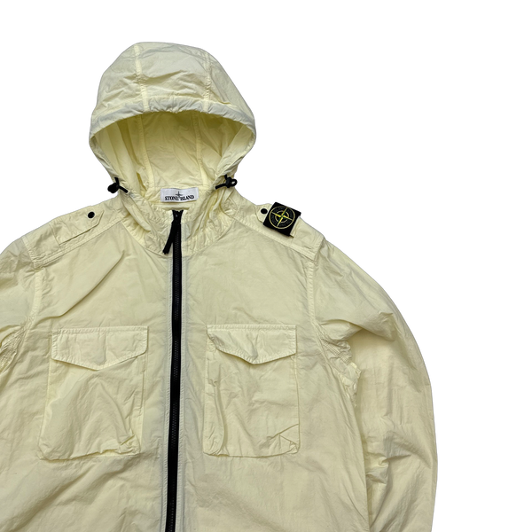 Stone Island Yellow Naslan Light Shoulder Badge Overshirt - Large
