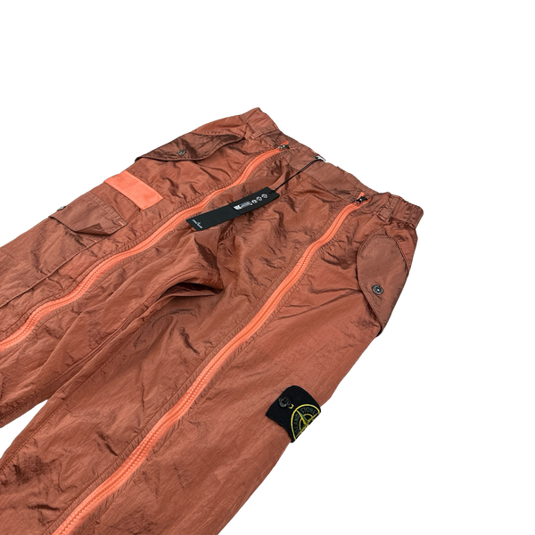 Stone Island 2022 Nylon Metal Rust Zipped Flight Cargo Trousers - 30"