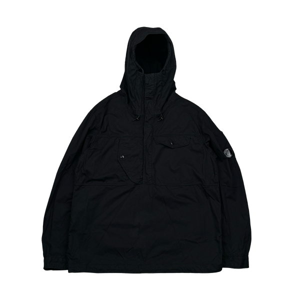 CP Company Black Pullover Cotton Smock Jacket - Large