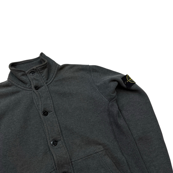 Stone Island 2014 Grey Button Up Jumper - Medium