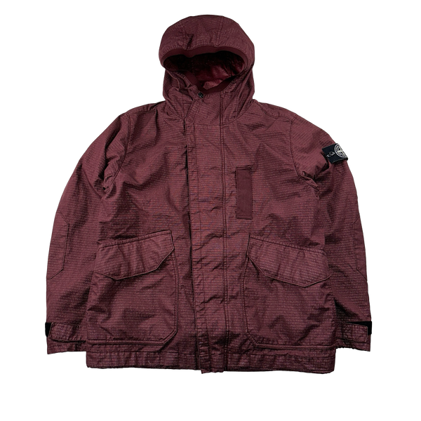 Stone Island Wine Reflective Weave Ripstop TC Jacket - Medium