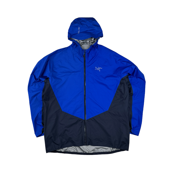 Arcteryx Blue Colour Block Gore Tex Waterproof Shell Jacket - XL