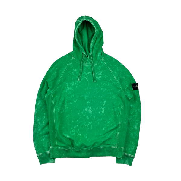 Stone Island 2021 Green Camo OVD Pullover Hoodie - Medium