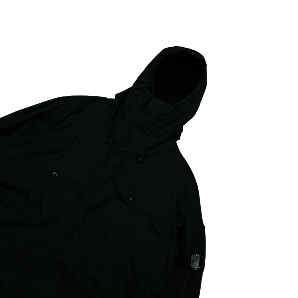 CP Company Black Pullover Cotton Smock Jacket - Large