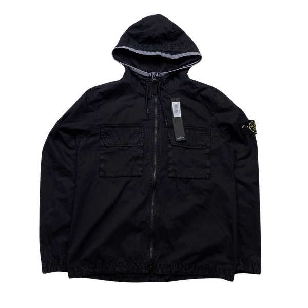 Stone Island 2022 Supima Cotton Hooded Overshirt - Small