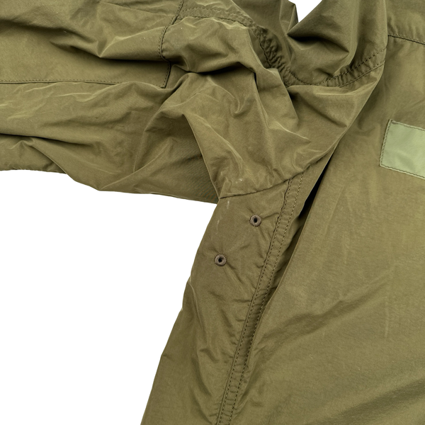 Ten C Khaki Lightweight Multi Pocket Tempest Shield Overshirt Jacket - Large