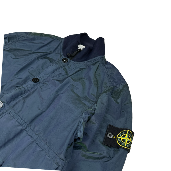 Stone Island 2017 Blue & Green Nylon Metal Colour Weft Jacket - Medium