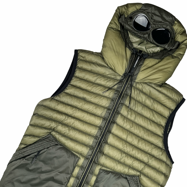 CP Company Khaki DD Shell Goggle Gilet - Small