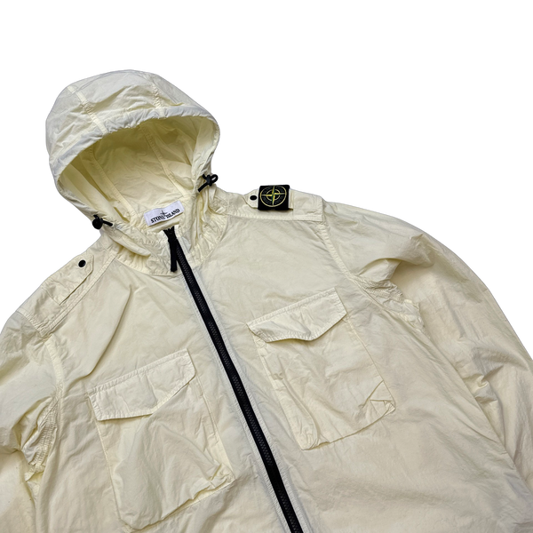 Stone Island Yellow Naslan Light Shoulder Badge Overshirt - Large