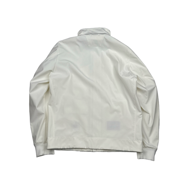 CP Company Metropolis White Lightweight Series Soft Shell R Jacket - Large