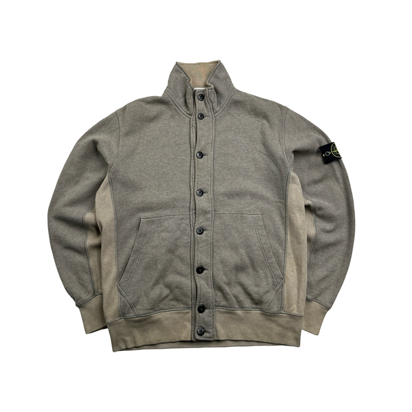 Stone Island Grey Buttoned Cotton 2011 Jumper - XL