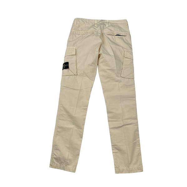 Stone Island 2021 Slim Fit Tan Cargo Trousers - 30"