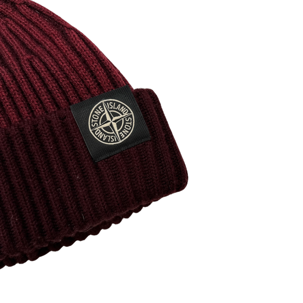 Stone Island 2013 Rare Red Two Tone Beanie Hat