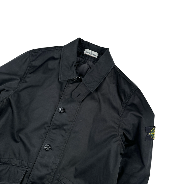 Stone Island 2013 Raso Gommato Black Dutch Rope Liner Jacket - Large