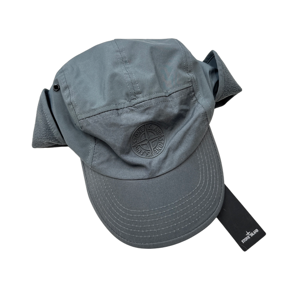 Stone Island Grey Nylon Cap - Large