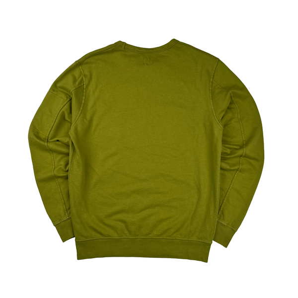 CP Company Pine Green Cotton Crewneck Jumper Medium Mat s Island